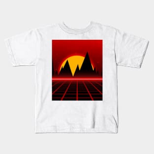 Synthwave Forest Kids T-Shirt